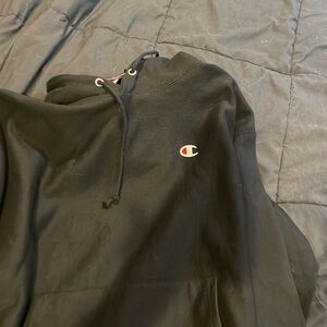 Unisex Black Champion hoodie- 2x large